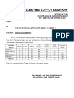 Quetta Electric Supply Company: Office of The Incharge Line Superintendent Op: Qesco Sub Office Wadh