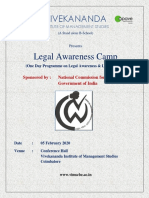 Legal Awareness Camp - Brochure