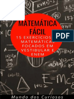Matematica Facil_ 15 Exercicios - Editora Mundo dos Curiosos