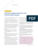 A Penske Logistics Customer in The Pharmaceutical Industry: Case Study