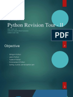 CH2. Python Revision Tour - II: Cbse - Class - Xii Computer Science With Python (New) (Subject Code:083)