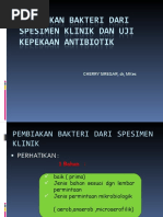 Download Pembiakan Bakteri Dari Spesimen Klinik Dan Uji Kepekaan by Sukhrian Muhda SN52116982 doc pdf