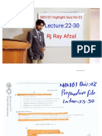 Mth101 Quiz Preparation Lecture 23-30 by RJ Ray Afzal
