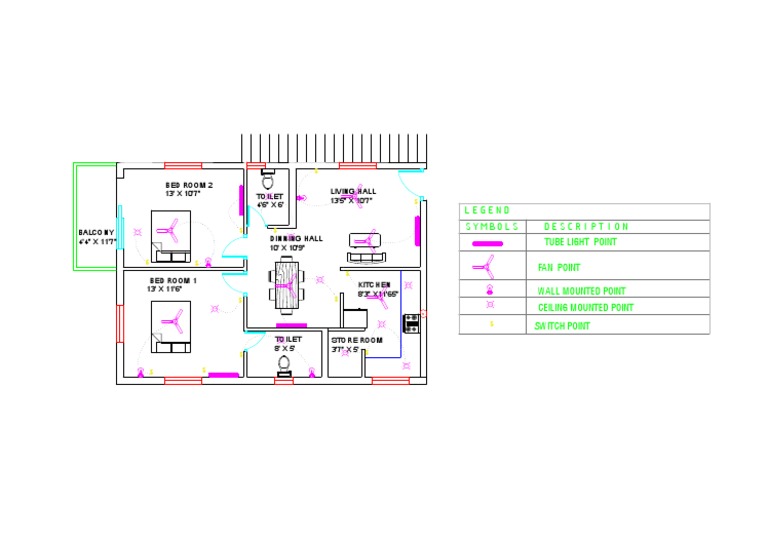 Residence Electrical Layout Model Pdf Buildings And Structures