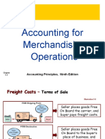 Accounting For Merchandising Operations: Accounting Principles, Ninth Edition