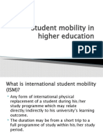 Student Mobility in Higher Education