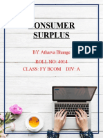 Eco Assignment Consumer Surplus