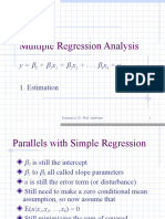 Multiple Regression Analysis: y + X + X + - . - X + U