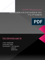 MANIT, Bhopal Presents: Technoserach and Maffick 2011 3 To6 March