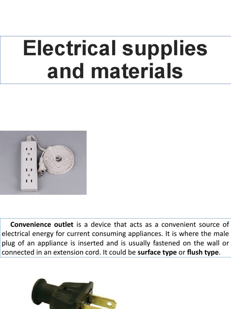 Electrical Supplies and Materials PP PDF Electrical Connector Ac