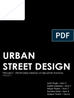 Urban Street Design: Project: Proposed Design at Belapur Station