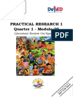 Applied - Practical Research1 - Q1 - M20-Presenting Written Review of Literature