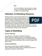 Definition of Marketing Research