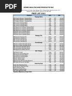 HDMR - Consignment - Price List 2021