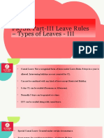 Leave Rules - Types of Leave-III-in Tamil