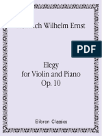 Ernst - Elegia Op.10 Per Violino & Pianoforte