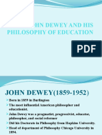John Dewey and His Philosophy of Education