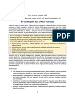 Re-Thinking The Role of Plant Nutrients