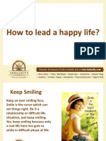 How To Lead A Happy Life?