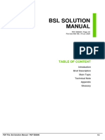 BSL Solution Manual: Table of Content