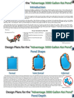 Advantage 3000 Gallon Koi Pond Design Plans