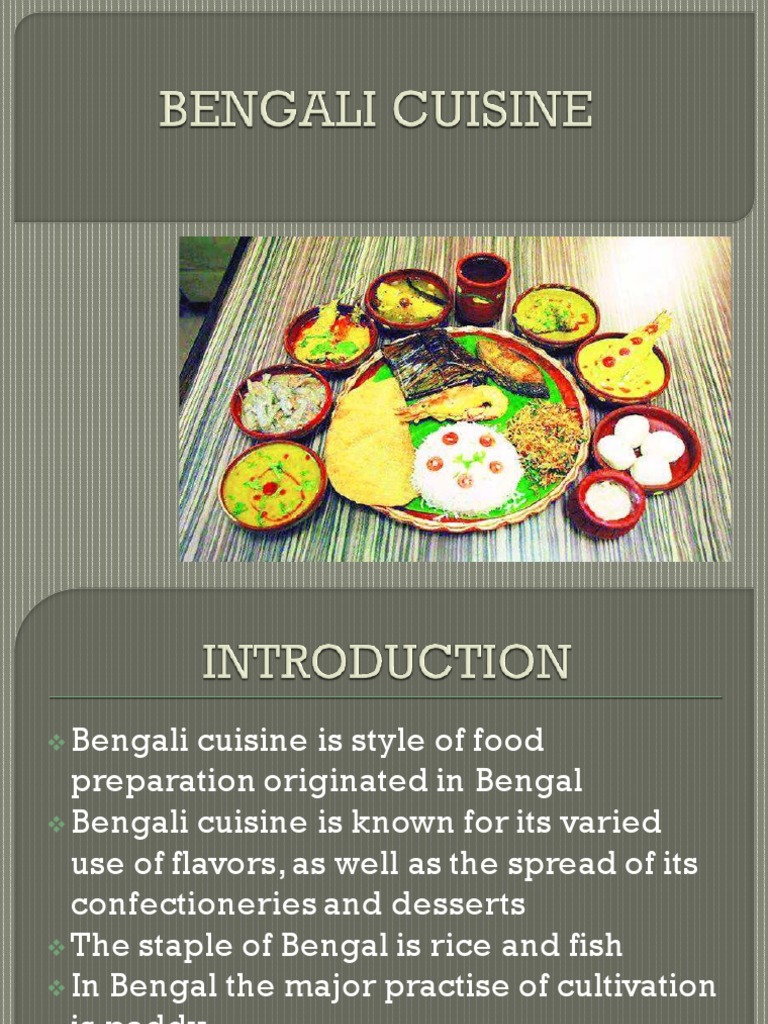 Bengali Cuisine PDF Curry Cumin