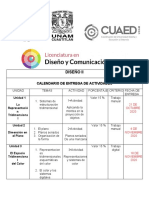 Calendario de Actividades Unam