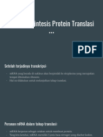 Tahapan Sintesi Protein Translasi