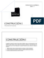 Construcción I: Portafolio Académico 2020 - 2