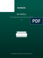 RX Imola: A Fully Automated Clinical Chemistry Analyser