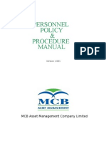 Personnel Policy & Procedure Manual