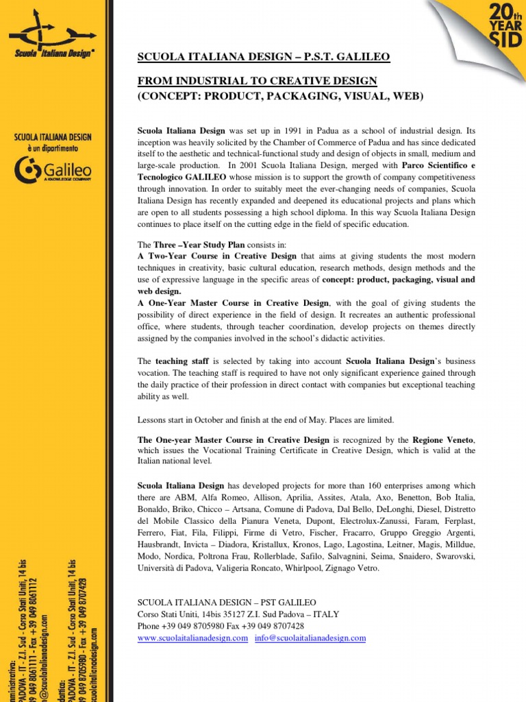 Creative Design Courses at SID | PDF | Design | Creativity