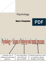 Psychology: History & Perspectives