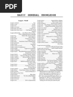 LDC General Knowledge