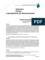 Dignidade Humana no Renascimento: A Perspectiva de Marsilio Ficino