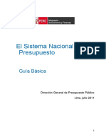 Sistema Nacional de Presupuesto May