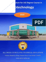 Model Curriculum For UG Degree Course in Biotechnology