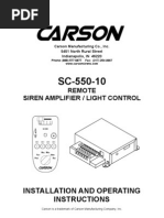 Signal Siren SC-550-10 - 14 - Manual