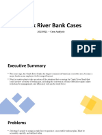 Ozark River Bank Cases: 20210821 - Case Analysis