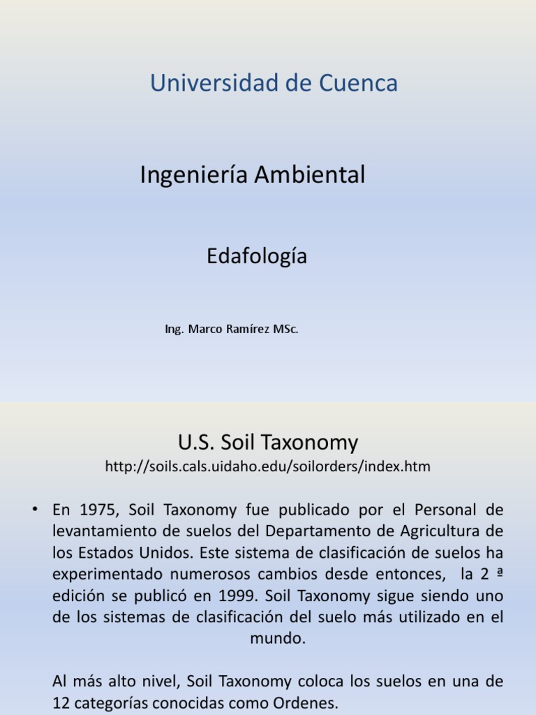 14) US. Soil Taxonomy | PDF | Clima | Tierra