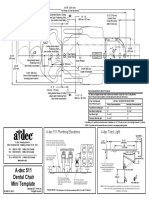 A-Dec 511 Dental Chair Mini Template: A-Dec 511 Plumbing Elevations A-Dec Track Light