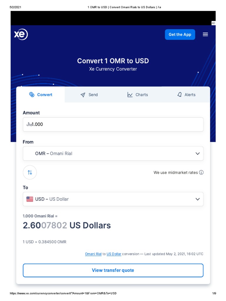 OMR to USD Conversion Rate May 2021 | PDF
