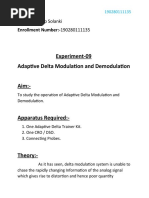 Experiment-09: Adaptive Delta Modulation and Demodulation