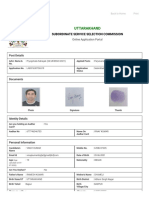 Review Registration Form - Uttarakhand Suboardinate Service Selection Commission