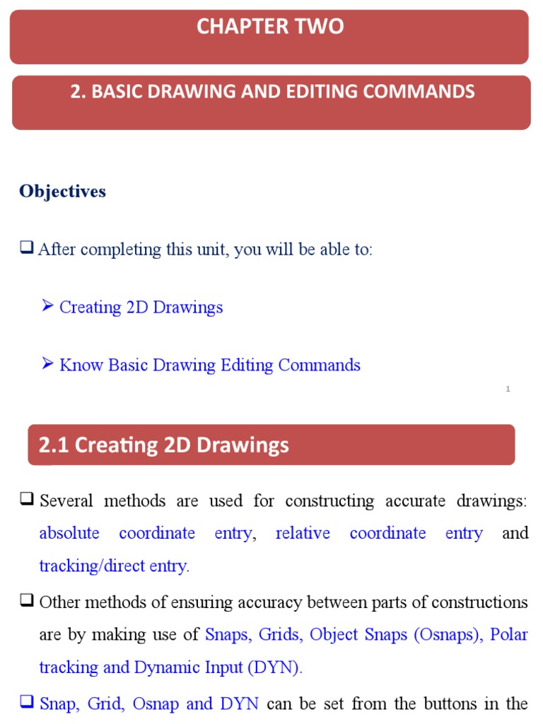 Basic AutoCAD Drawing Commands | PDF | Ellipse | Cartesian Coordinate ...