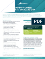 Mariadb Standard Dba Training - Factsheet - 1074