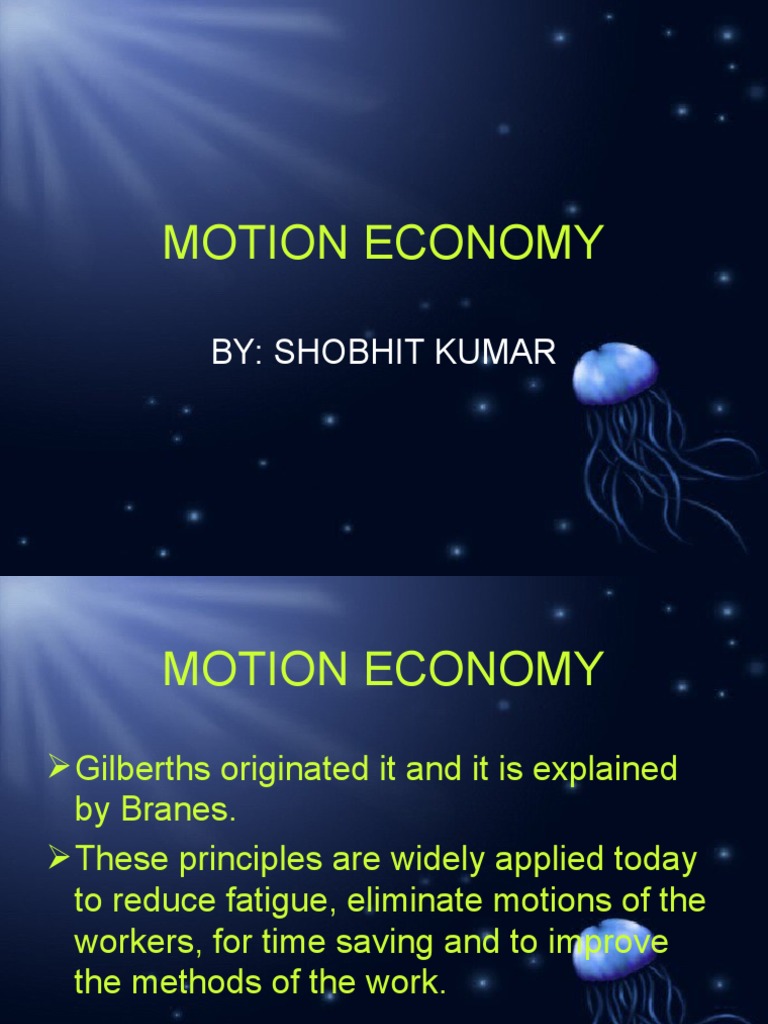 Motion Economy By Shobhit Kumar PDF Hand Finger