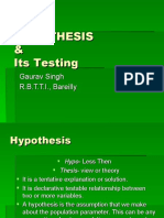 Hypothesis Testing