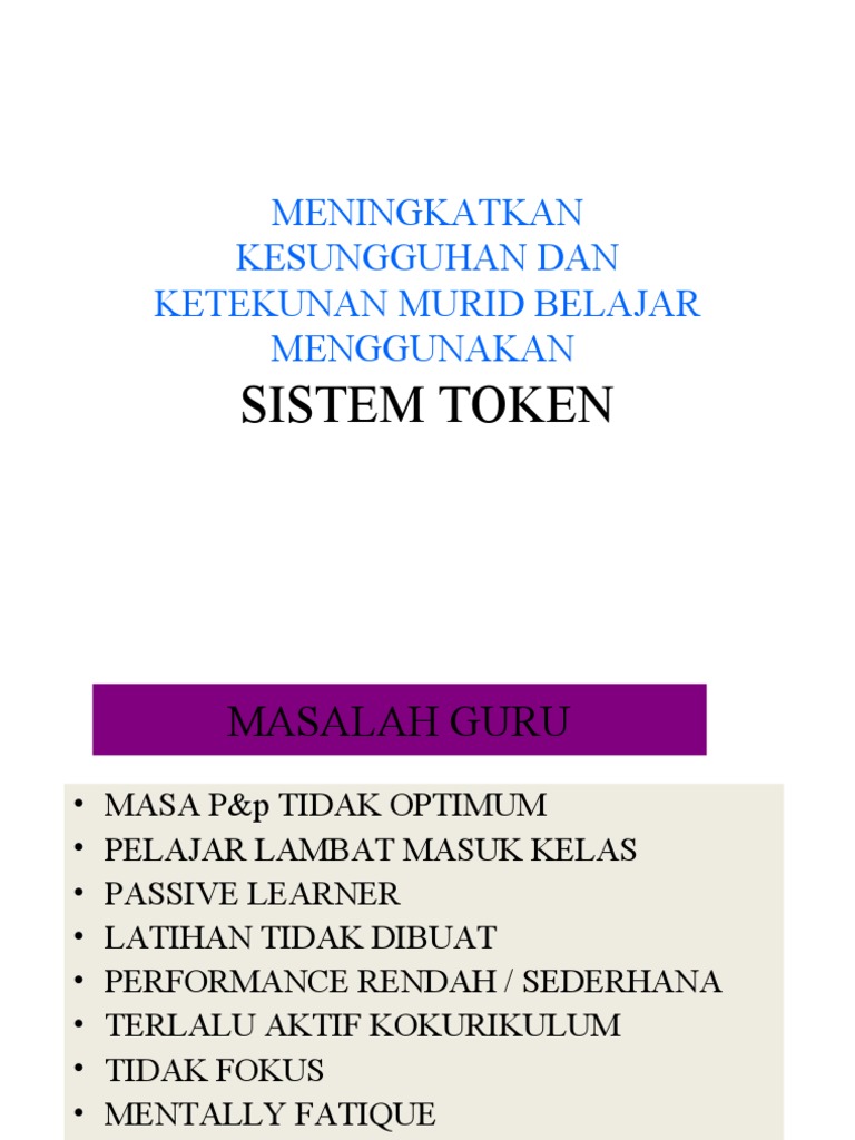 Sistem Token | PDF