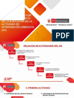 Actividades Del Oe Previas Al Inicio de La Ejecución de La Aii